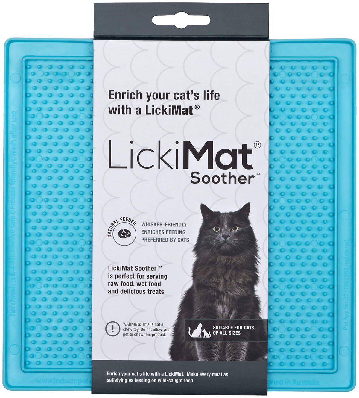 LICKIMAT - Cat Soother Light Blue 20X20Cm - (785.5340) - Kjæledyr og utstyr