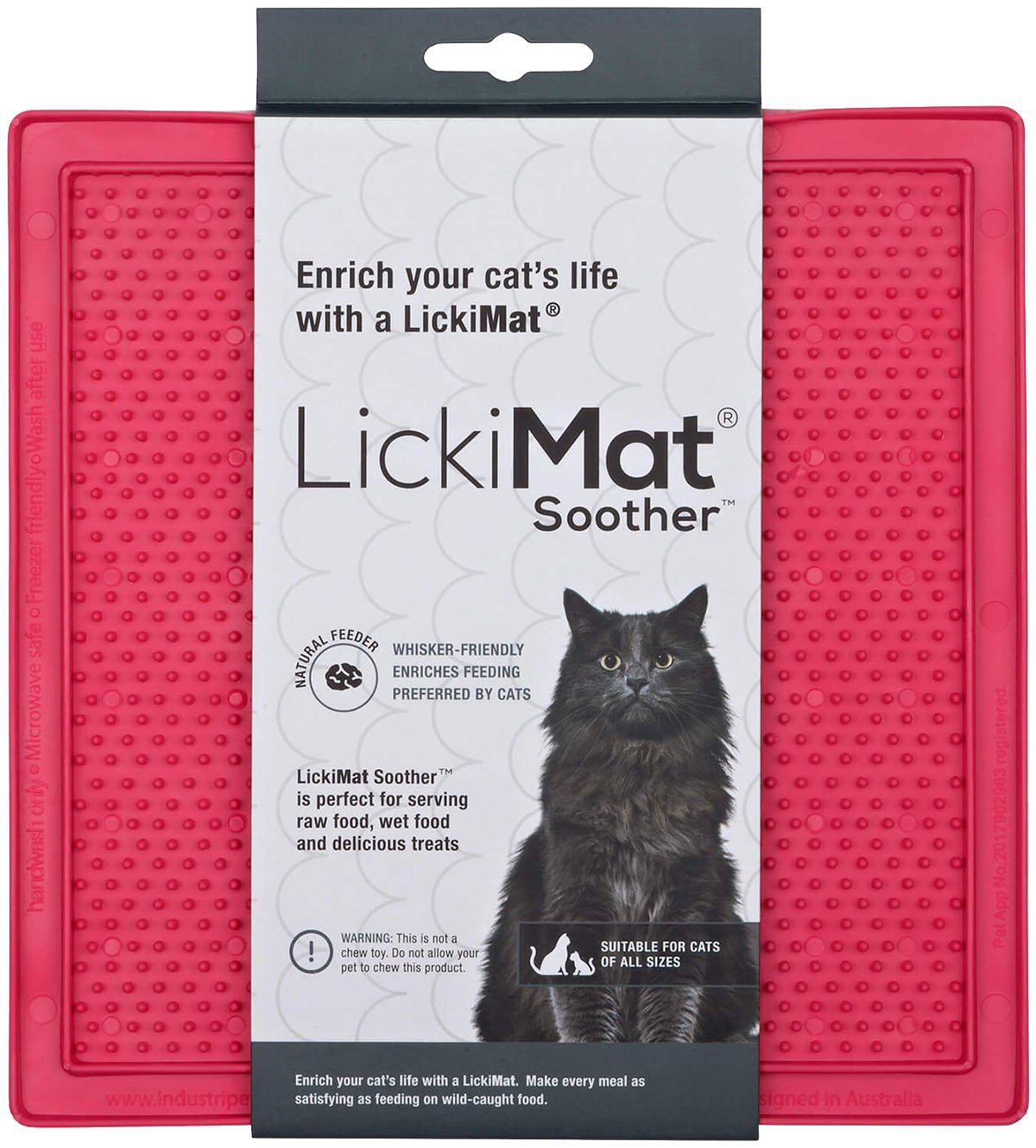 LICKIMAT - Cat Soother Pink 20X20Cm - (785.5342) - Kjæledyr og utstyr