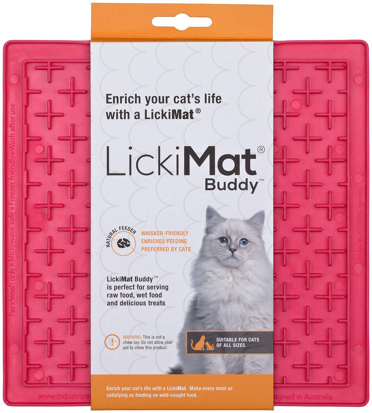 LICKIMAT - Cat Buddy Pink 20X20 - (785.5352) - Kjæledyr og utstyr
