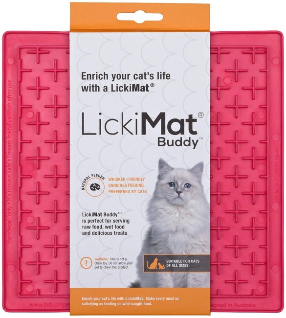 LICKIMAT - Cat Buddy Pink 20X20 - (785.5352)