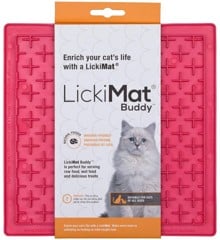 LICKIMAT - Cat Buddy Pink 20X20 - (785.5352)