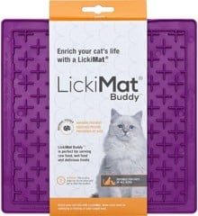 LICKIMAT - Cat Buddy Purple 20X20 - (785.5354)