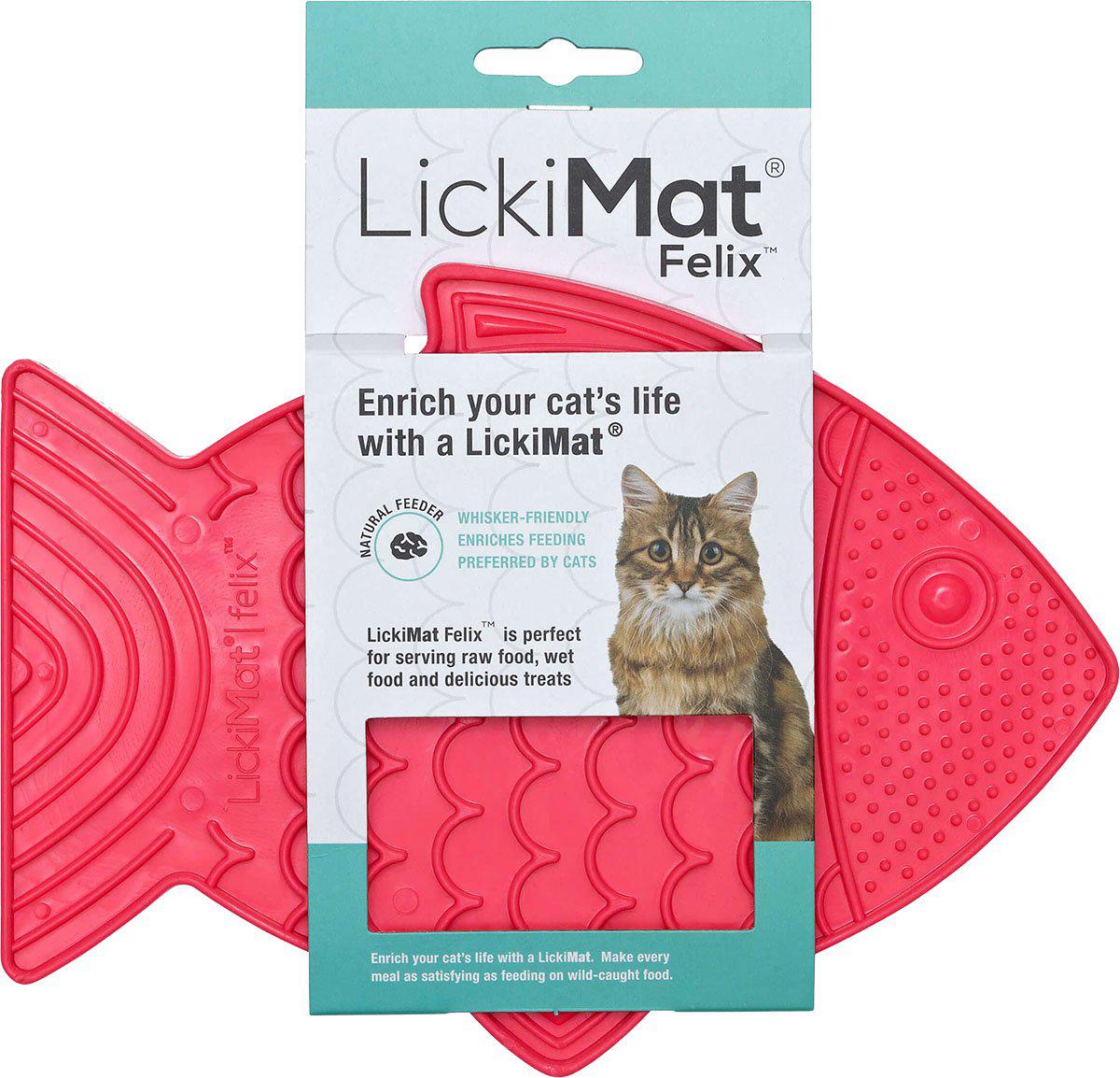 LICKIMAT - Cat Felix Pink 22X16Cm - (785.5390) - Kjæledyr og utstyr
