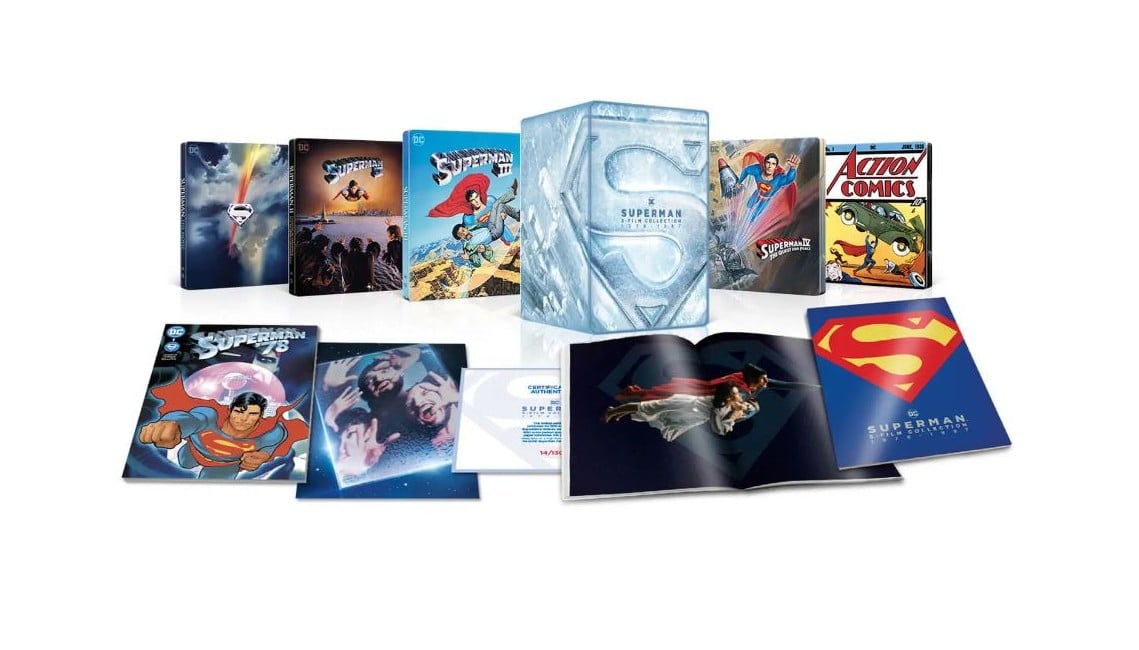 Superman I-IV (1-4) Steelbook Collection (10-disc) (4K UHD & Blu-ray) LIMITED EDITION