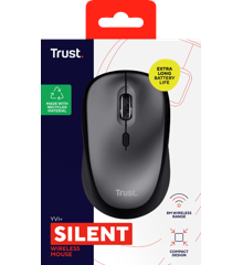 TRUST YVI+ WIRELESS MOUSE ECO BLACK