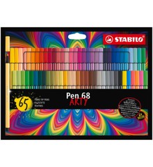 Stabilo - Pen 68 ARTY, cardboard wallet of 65 colors