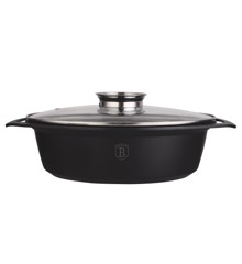 BerlingerHaus - Oval roaster with glass lid and aroma knob, 33,5 cm (BH/1460N)