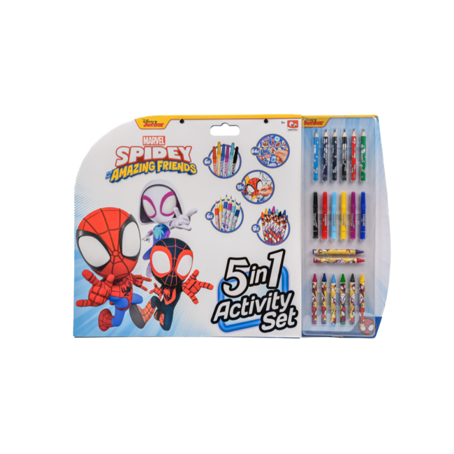 Spidey and His Amazing Friends - 5-In-1 Coloring Activities Set (SP22306)
