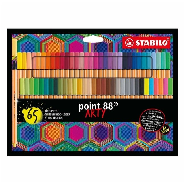 STABILO - Pen 88 fineliner ARTY, 65 stk