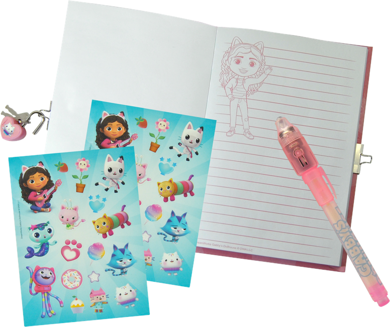 Kids Licensing - Diary w/ Magic  Pen - Gabbys Dollhouse (033704480)