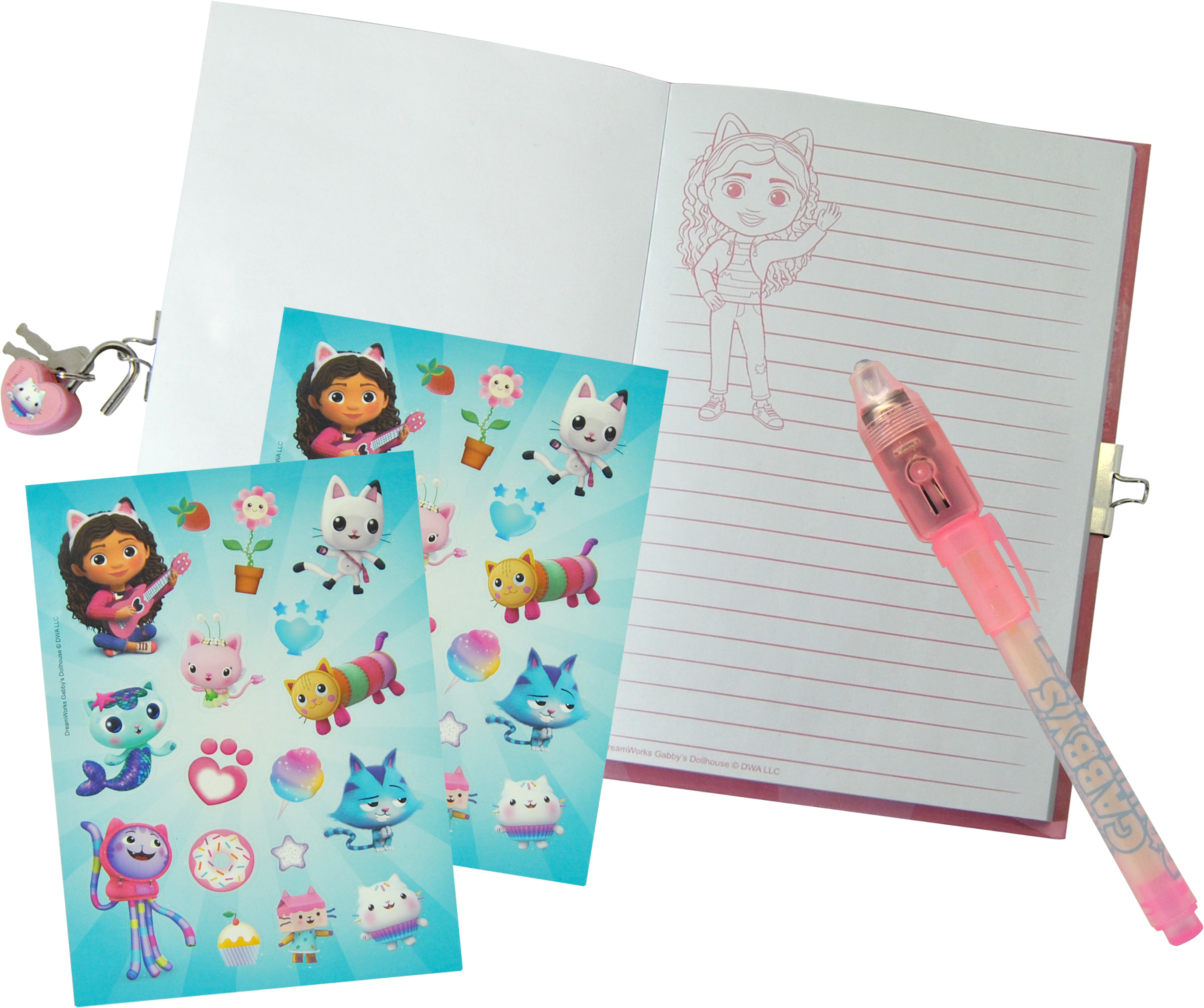 Kids Licensing - Gabbys Dollhouse - Diary w/ Magic Pen (033704480) - Leker