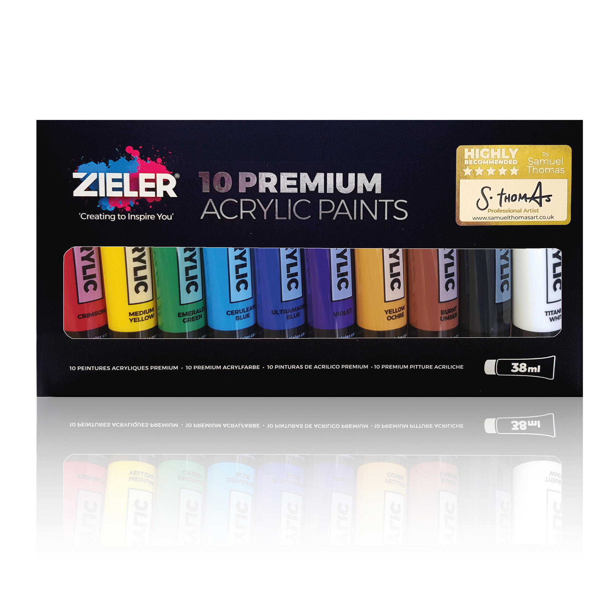 Zieler - Premium Acrylic Paint 10 pcs. (609299265) - Leker