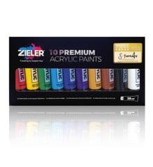Zieler - Premium Akrylmaling 10 tuber