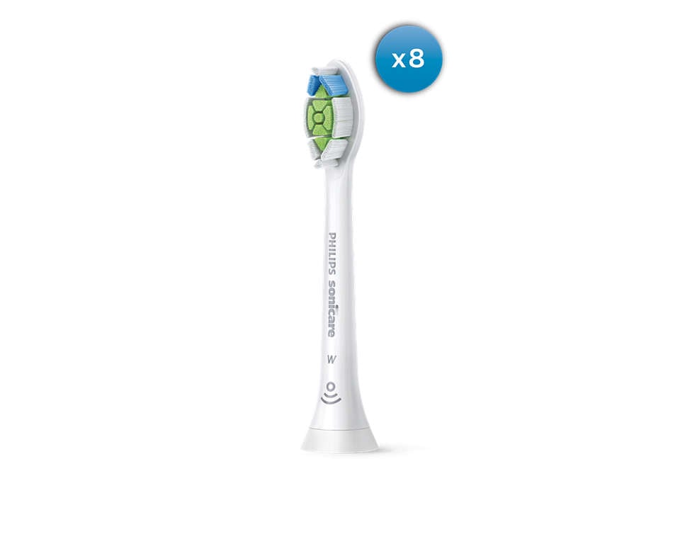 Philips - Sonicare W2 Optimal White - Toothbrush Replacement Heads - White ( 8 pcs ) - Helse og personlig pleie