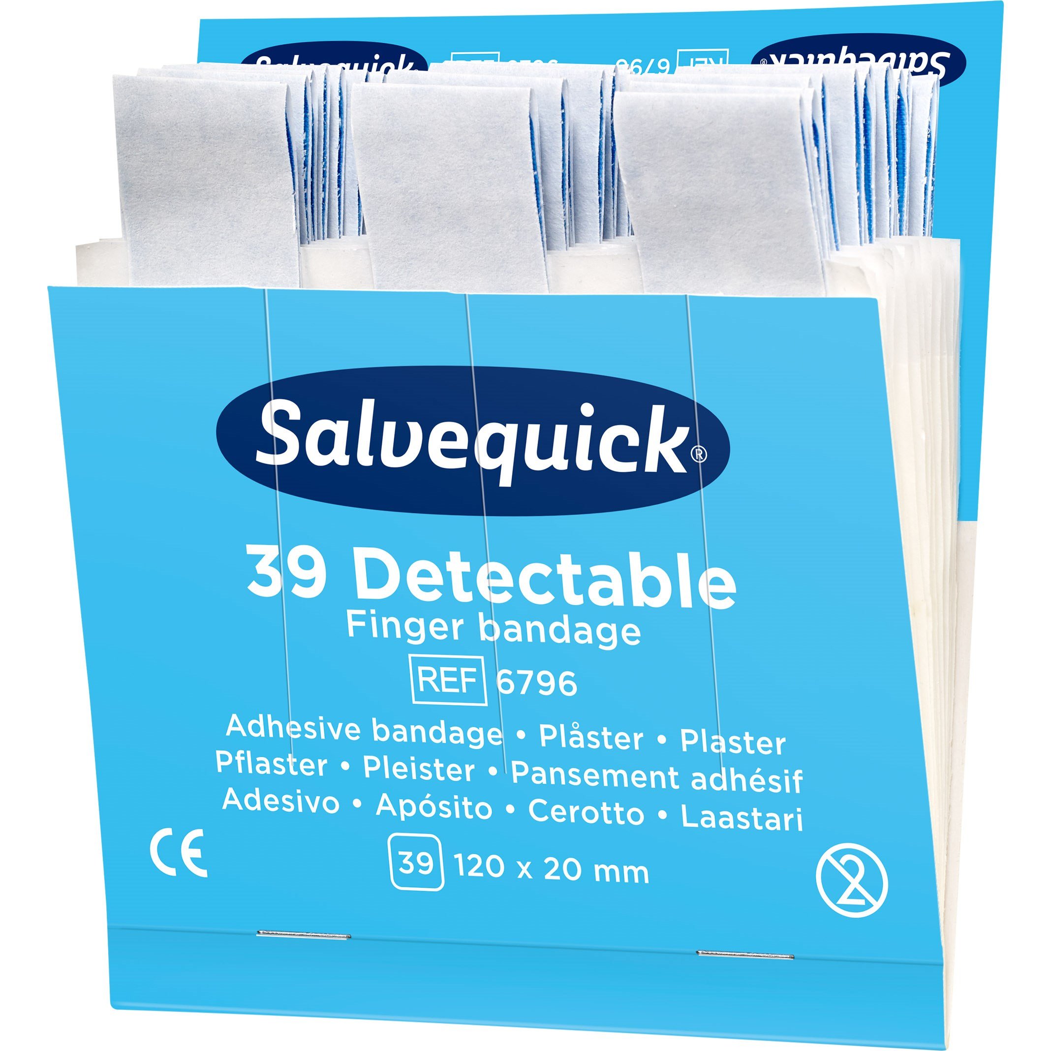Salvequick - Blue plasters extra-long - Helse og personlig pleie