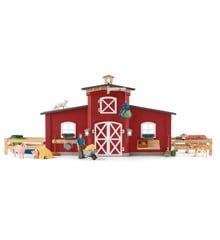 Schleich - Farm World - Red Barn with Animals and Accessories (42606)