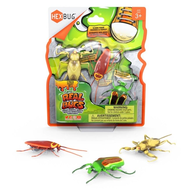 Hexbug-  Nano Real Bugs 3 pak Assorteret