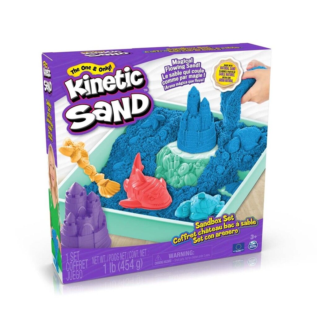 Kinetic Sand - Sandbox Set - Blue (6067478) - Leker