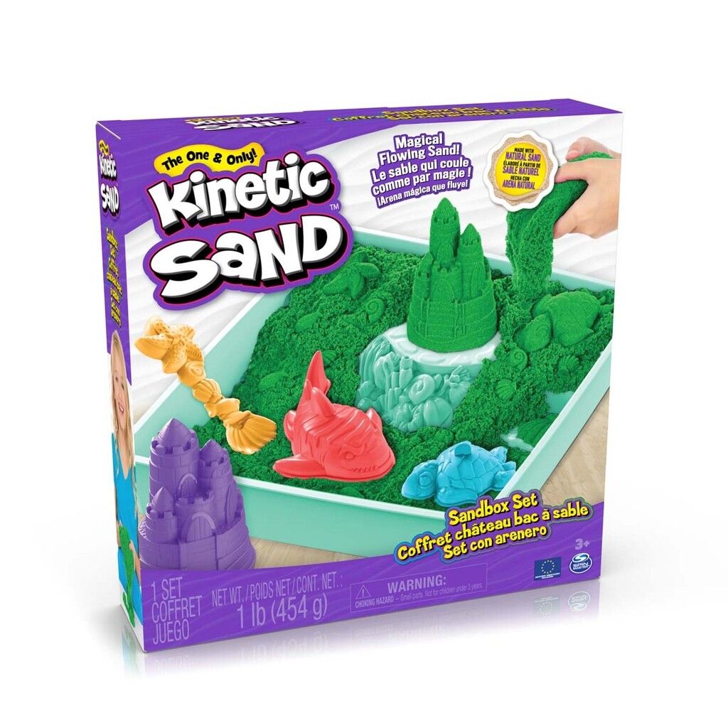 Kinetic Sand - Sandbox Set - Green (6067479) - Leker
