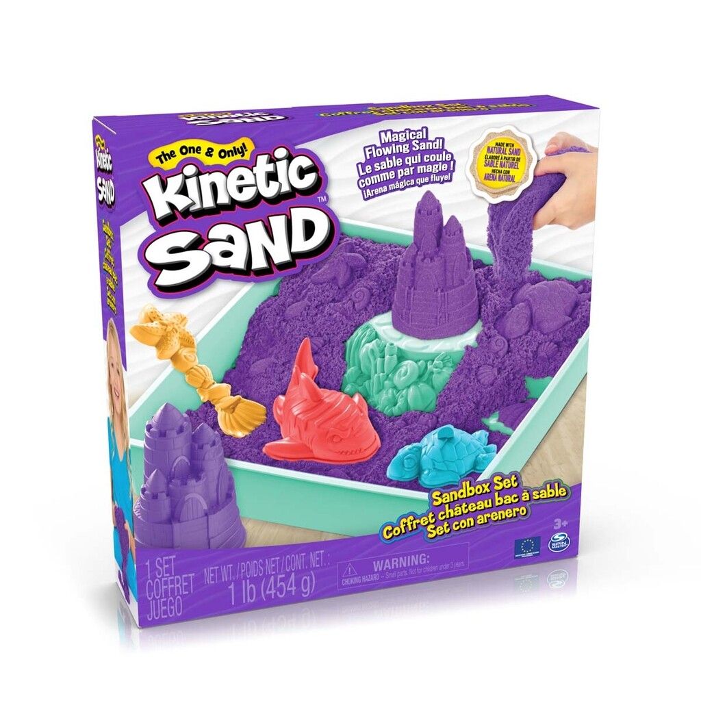 Kinetic Sand - Sandbox Set - Purple (6067477) - Leker