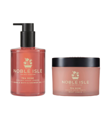 Noble Isle - Tea Rose Bubble Bath & Shower Gel + Noble Isle - Tea Rose Body Cream 250 ml