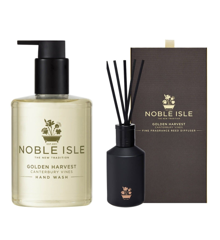 Noble Isle - Golden Harvest Hand Wash 250 ml + Noble Isle - Golden Harvest Fine Fragrance Reed Diffuser