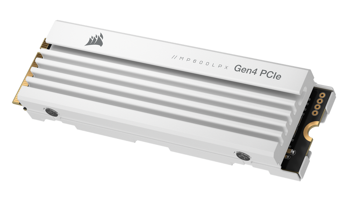 CORSAIR MP600 PRO LPX PCIe Gen4 x4 NVMe M.2 SSD - 1TB - White
