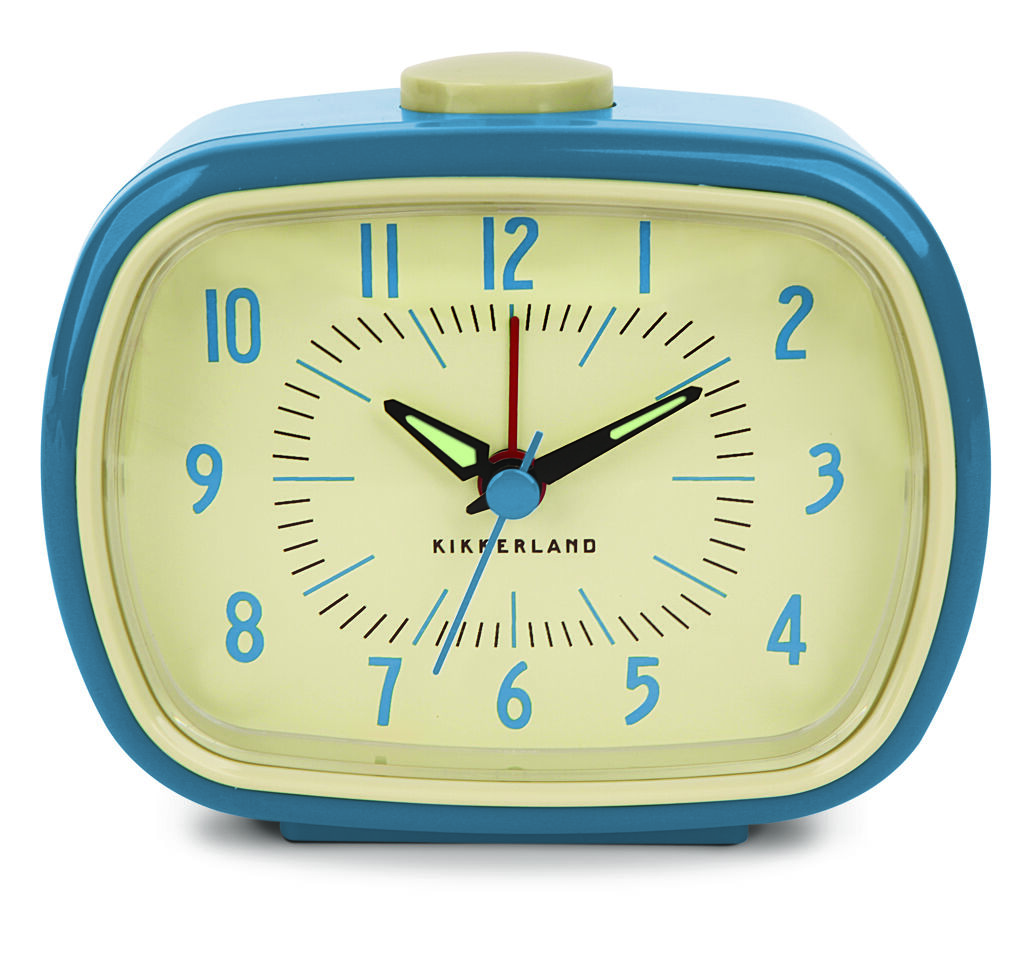 Retro Alarm Clock + Blue (AC08-BL-EU) - Gadgets