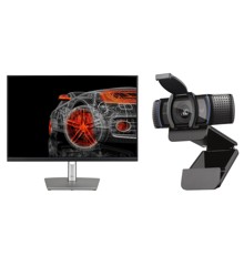 Dell P2423DE 24" MED Monitor + Logitech C920S Pro HD Webcam
