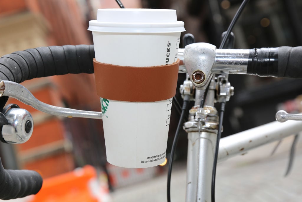 Leather Bike Cup Holder (BB48) - Gadgets