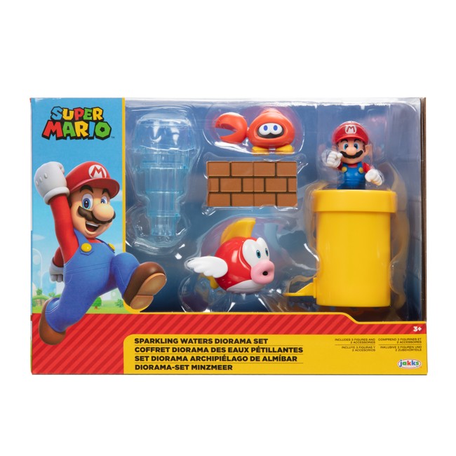 Super Mario - 2.5" Sparkling Waters Diorama Set (413654)