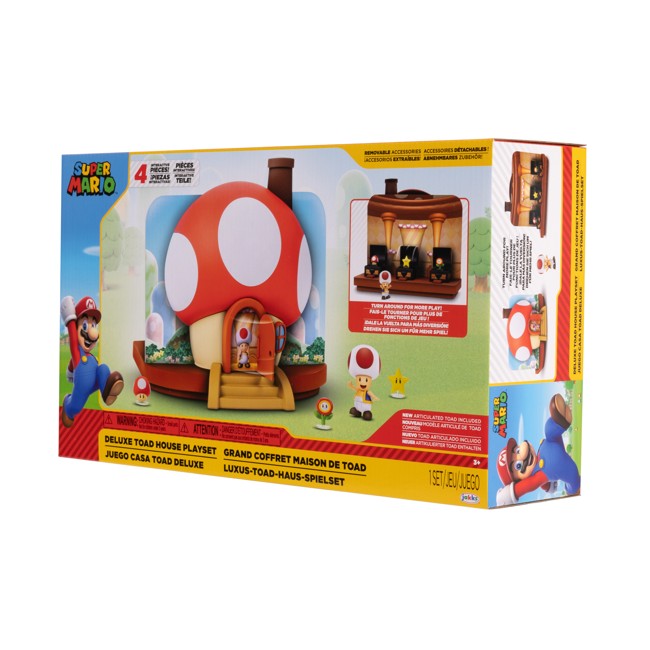 Super Mario - 2,5" Deluxe Toad House Playset (413674)