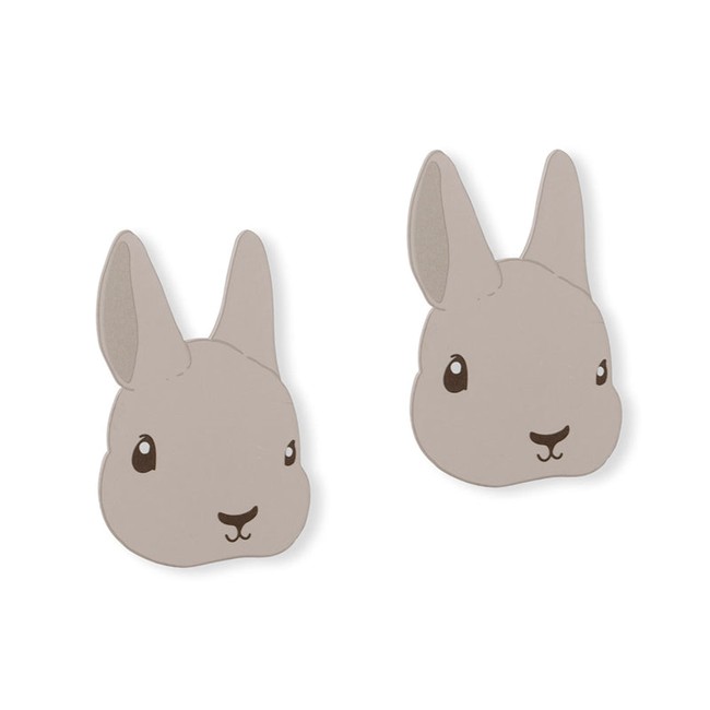 That's Mine - Shane Wooden Wall Hooks 2 Pack - Bunny Head