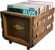 Wooden Crate on Wheels Dark Wood thumbnail-1