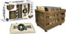 Wooden Crate on Wheels Dark Wood thumbnail-2