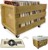 Wooden Crate on Wheels Light Wood thumbnail-2