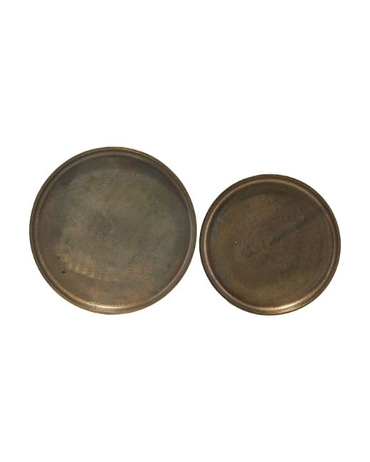 House Doctor - Set of 2 - Rio Tray - Antique brass (205850888)