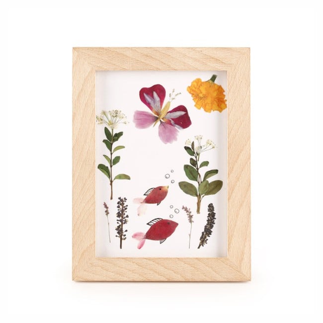 HUCKLEBERRY PRESSED FLOWER FRAME (HB02-F)