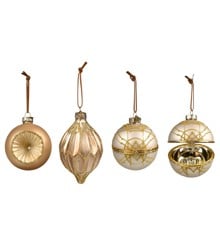 DGA - Set of 3 - Christmas Ornaments - Gold (89001003)