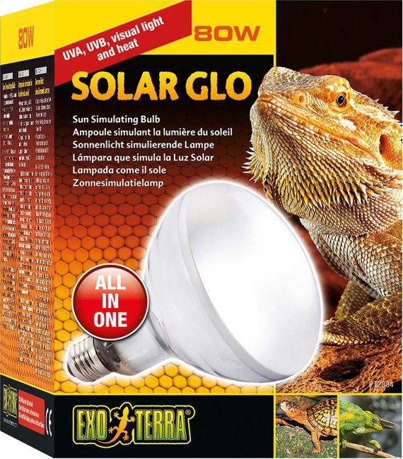 EXOTERRA - Solar Glo 80W Uva/Uvb Heat & Sunlight E27  - (220.1818)