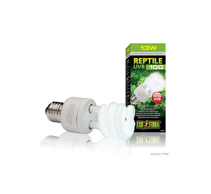 EXOTERRA - Reptile Uvb 100 Fluorescent lamp 13W E27  - (220.1870)