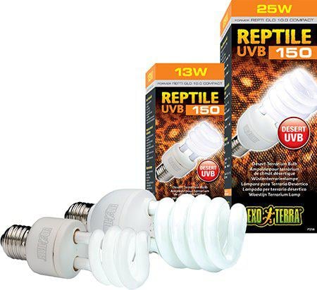 EXOTERRA - Reptile Uvb 150 Fluorescent lamp 25W E27 - (220.1881) - Kjæledyr og utstyr