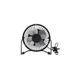 Usb Metal Desk Fan - Black (US143-BK-EU)