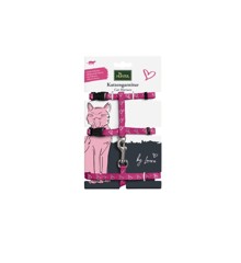 Hunter - By Laura Cat harness with line - Pink