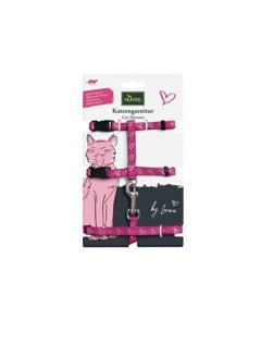 Hunter - By Laura Cat harness with line - Pink