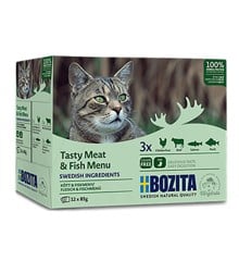 Bozita -  Feline Meat&Fish In Jelly Multibox 1,02kg (797.0450)
