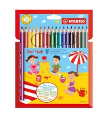 Stabilo - Trio thick, wallet of 18 colored pencils