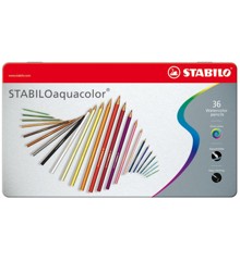 Stabilo - ARTY Aquarellable colored pencil metal box of 36 pens