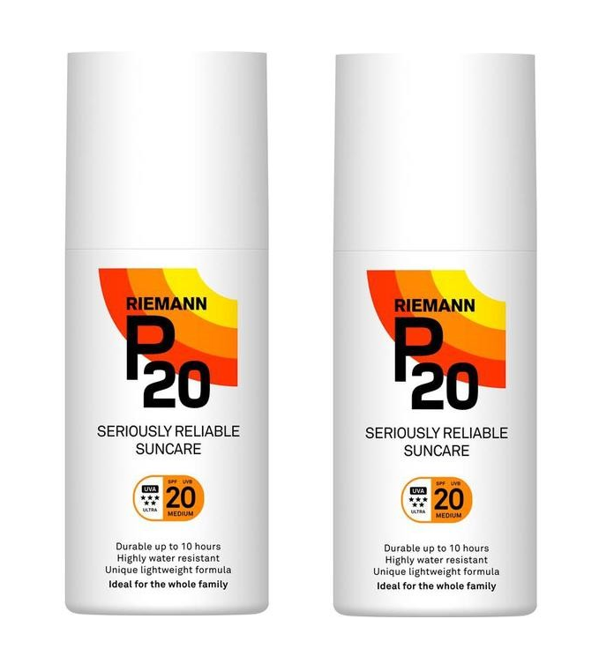 P20 - 2 x Riemann Sun Protection Lotion  SPF 20 200 ml