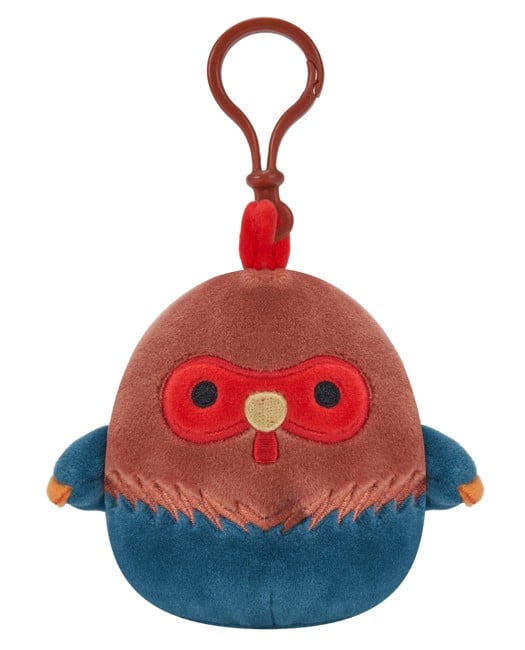 Squishmallows - 9 cm P15 Clip On - Brown and Blue Rooster